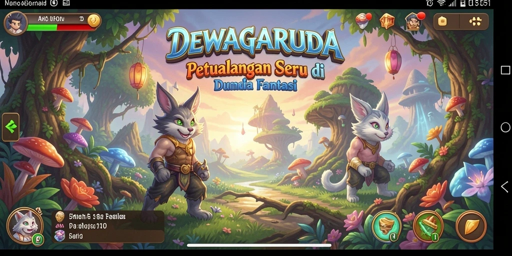 Gameplay seru DEWAGARUDA dengan visual menakjubkan.
