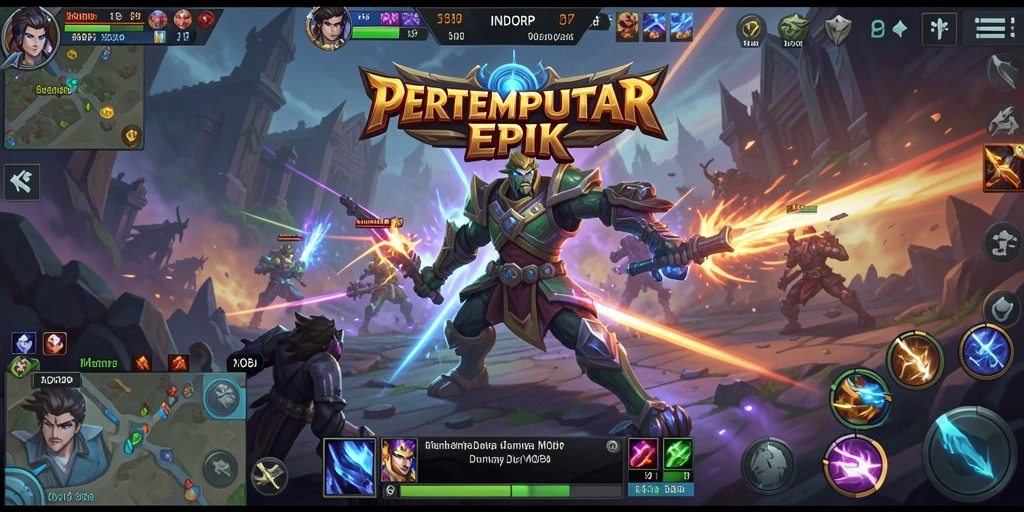 Menampilkan gameplay seru dan strategi tim di INDORP.