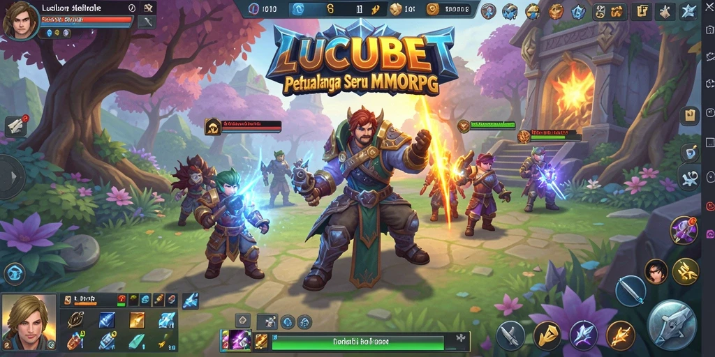 Screenshot gameplay LUCUBET menampilkan aksi seru dalam dunia MMORPG.
