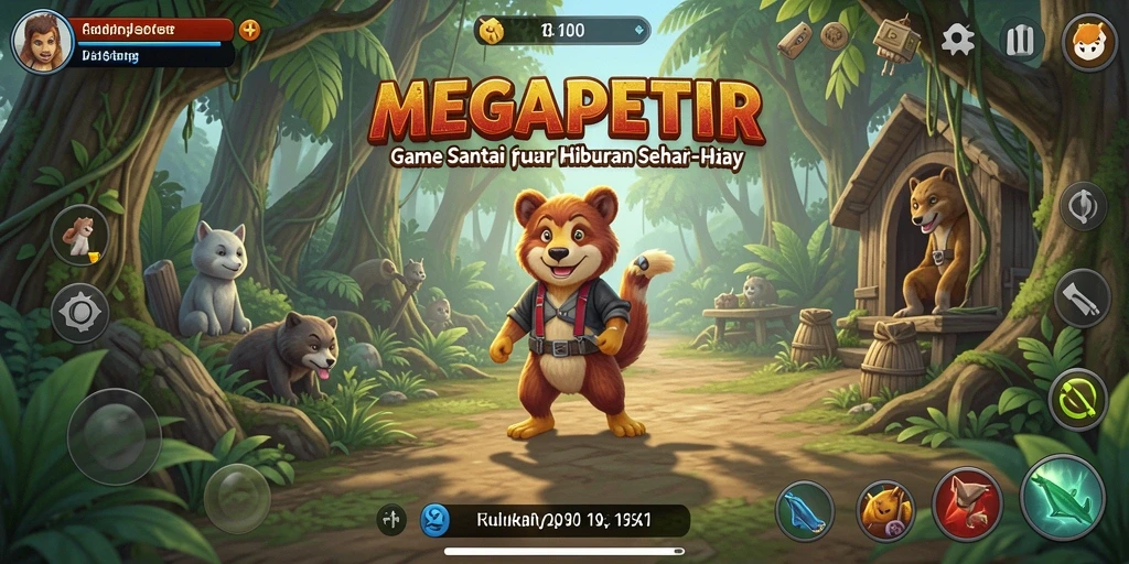 Screenshot gameplay MEGAPETIR menunjukkan keseruan dan tantangan yang menarik.