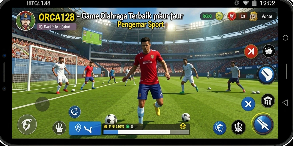 Tampilan gameplay yang intens dan menarik di ORCA128.