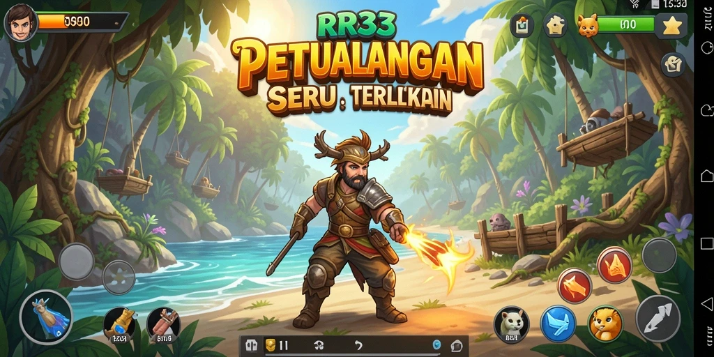 Screenshot menampilkan gameplay seru dalam RR33 dengan elemen petualangan.